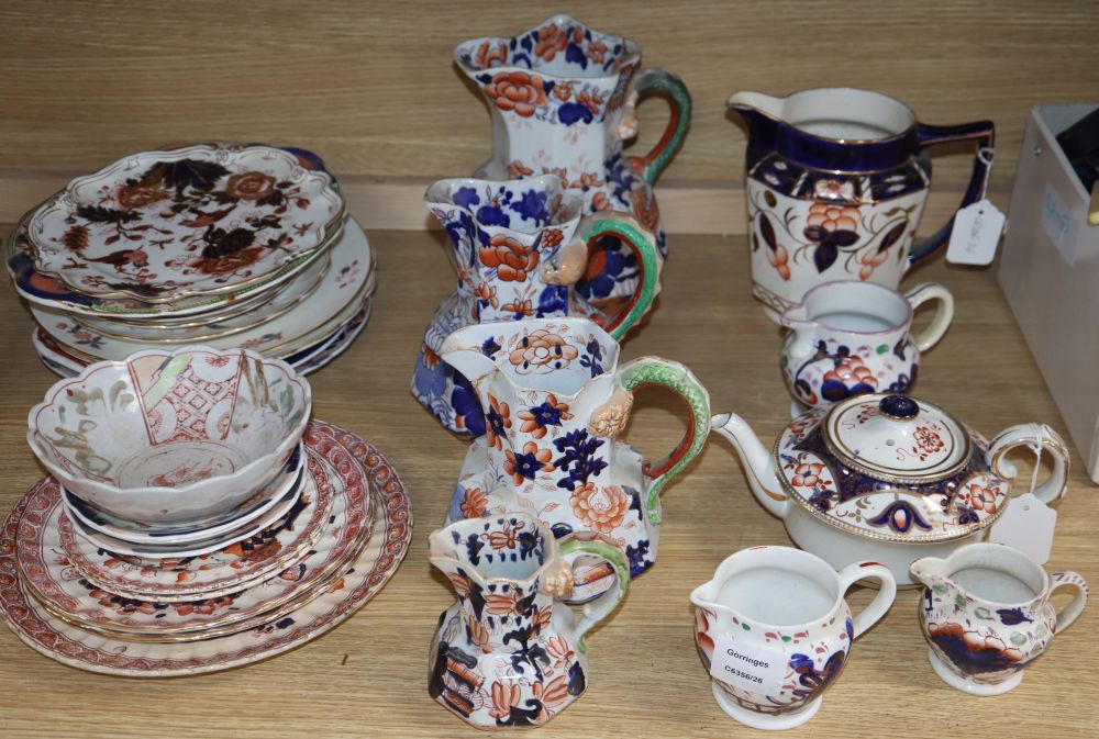 A quantity of Ironstone / Imari pattern ceramics